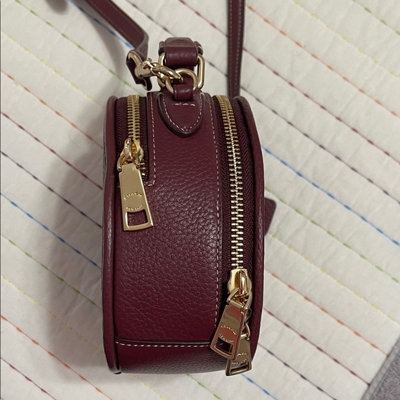 Coach Maroon Crossbody Bag with Snoopy Graphic - Picture 7 of 14